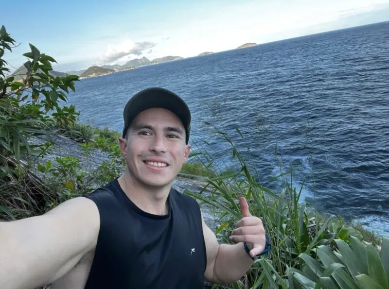 Ronald Tejeda curtia as férias no Rio