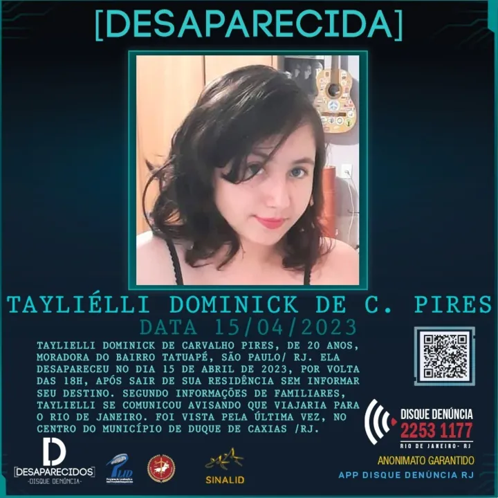 Jovem está desaparecida desde abril