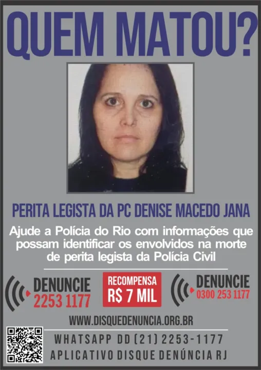 Perita foi morta a tiros depois de ser vítima de assalto