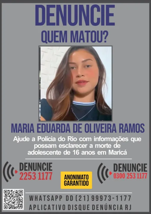 O corpo da adolescente, foi encontrado na manhã desta segunda-feira (30/01), na Estrada do Cajueiros, na entrada de Itaipuaçu, em Maricá