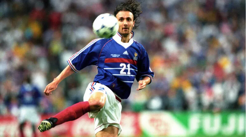 Christophe Dugarry, campeão com a França na Copa de 1998