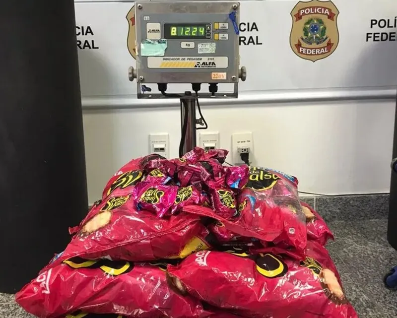 Cocaína estava escondida no recheio dos bombons