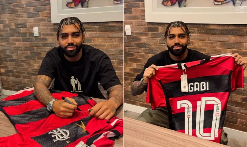 O Kit contém uma camisa autografada com patch exclusivo, dois copos e uma almofada