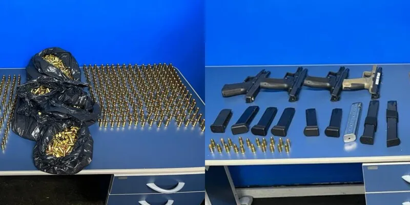 Quatro pistola e mais de 2 mil munições foram apreendidas durante o fim de semana na rodoviária