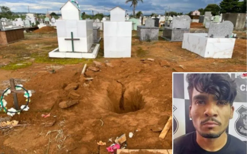Após perícia realizada pela polícia, foi observado que o corpo e o caixão estavam intactos e o que havia sido quebrado e cavado era somente a sepultura