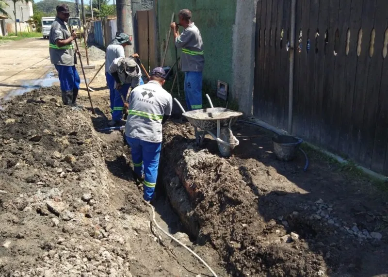 Prefeitura faz o lançamento da pedra fundamental da obra de esgotamento sanitário