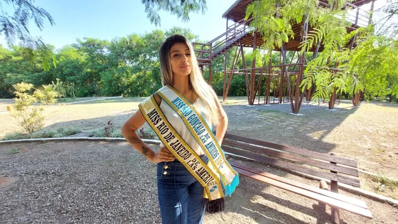 A moradora do bairro Lagoinha é, desde setembro do ano passado, Miss Rio de Janeiro de las Américas