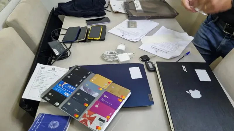 Material apreendido na operação Ouro de Tolo