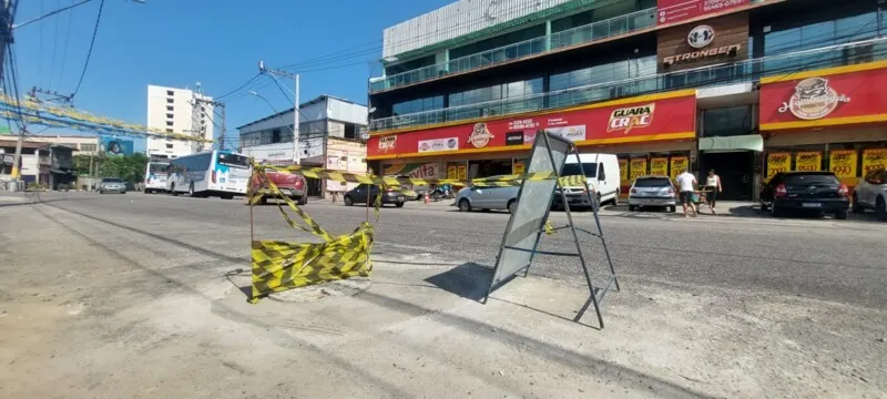 Horas após a reportagem de O São Gonçalo, a concessionária Águas do Rio enviou uma equipe ao local