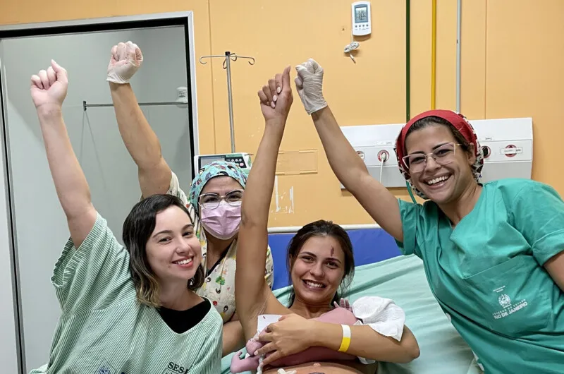 O Hospital Estadual da Mãe é recordista da rede em partos normais. Em 2022, mais do dobro dos nascimentos na unidade de saúde foram normais