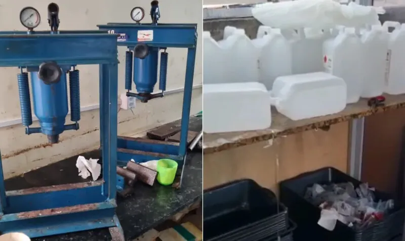 A refinaria  tem, inclusive, uma estampa, que é usada para mostrar que a droga é embalada, manipulada e revendida por eles.