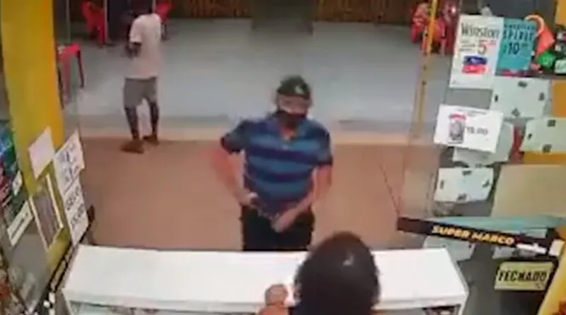 Homem utilizou objeto inusitado para tentar assaltar loja