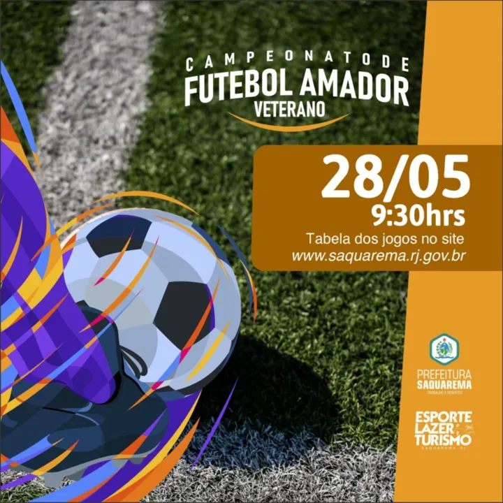 Os campos de Saquarema voltarão a receber grandes jogos do Campeonato Municipal de Futebol Veterano