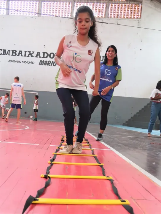 As aulas de psicomotricidade estão sendo realizadas no bairro Camarão em São Gonçalo
