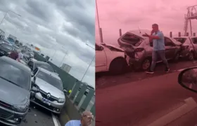 Acidente com cinco veículos congestiona Ponte Rio-Niterói