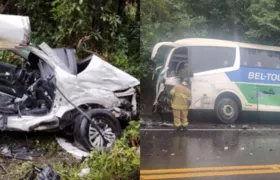 Acidente com ônibus da Marinha deixa dois mortos em Mangaratiba