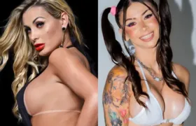 Andressa Urach leva "surra" de dançarino da MC Pipokinha; vídeo!