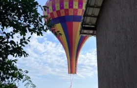 Balão é apreendido na região oceânica de Niterói