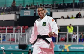 Com Rafaela Silva, Brasil domina 1º dia do judô no Pan de Santiago