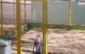 Criança é trancada dentro de 'jaula' em creche