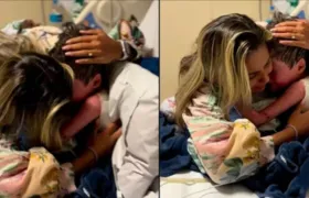 Criança fica 16 dias em coma e reencontro com a mãe viraliza