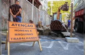 Obras de drenagem em Charitas afetam trânsito em Niterói