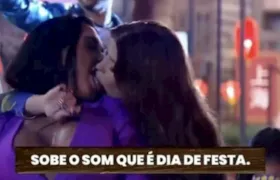 Reconciliação? Kamila Simioni e Jaqueline dão beijão em festa na A Fazenda