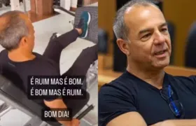 Sérgio Cabral faz perfil no Instagram e posta vídeo malhando