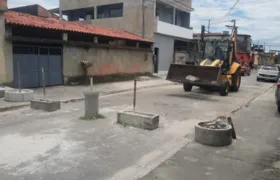 PM segue com ações de retirada de barricadas no Jardim Catarina