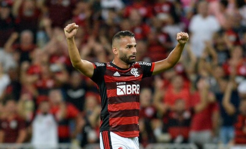 Santos, Fabrício Bruno, David Luiz, Léo Pereira, Vidal, Marinho, Thiago  Maia, Gerson, Ayrton Lucas, Gabigol, Pedro, Everton Ribeiro, Everton  Cebolinha, Wesley e Rodrigo Caio: as notas dos jogadores do Flamengo