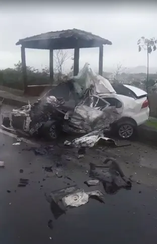 O grave acidente aconteceu na Rodovia Rio-Santos (BR-101)