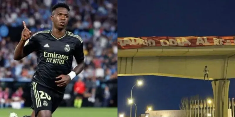 Em janeiro, torcedores de rival do Real Madrid enforcaram boneco de Vini Jr.