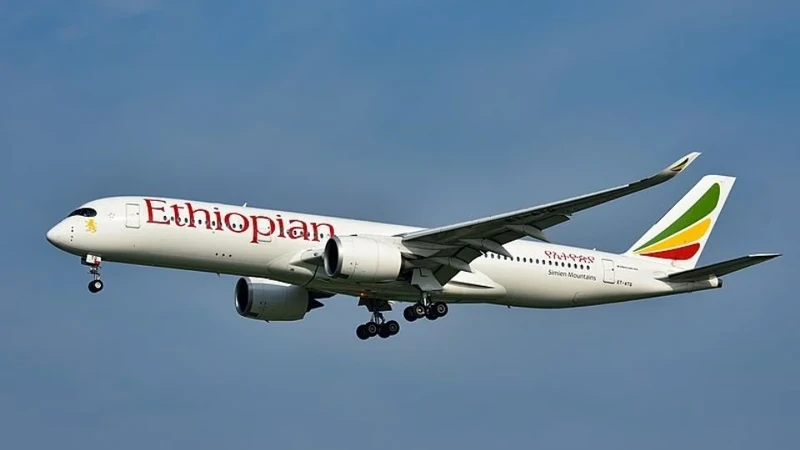 Ethiopian Airlines foi a companhia responsável pela viagem