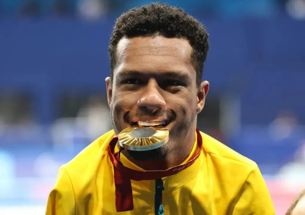 Gabriel Araújo, nadador, conquistou uma das medalhas de ouro para o Brasil