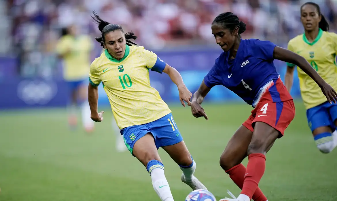 A seleção feminina perdeu por 1x0 para Estados Unidos