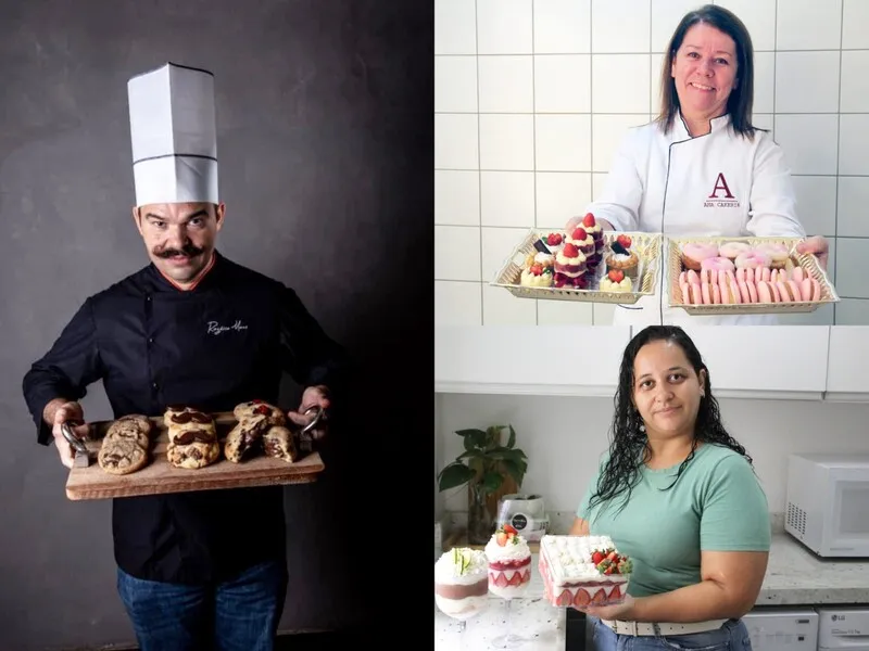 Rogério Mons, Ana Cristina dos Santos da Silva e Leidiane Nicolau