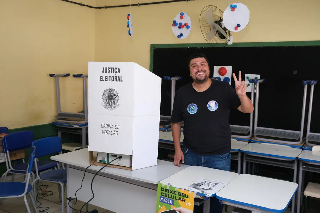 "Voto na urna, agora é esperar a apuração", comentou candidato