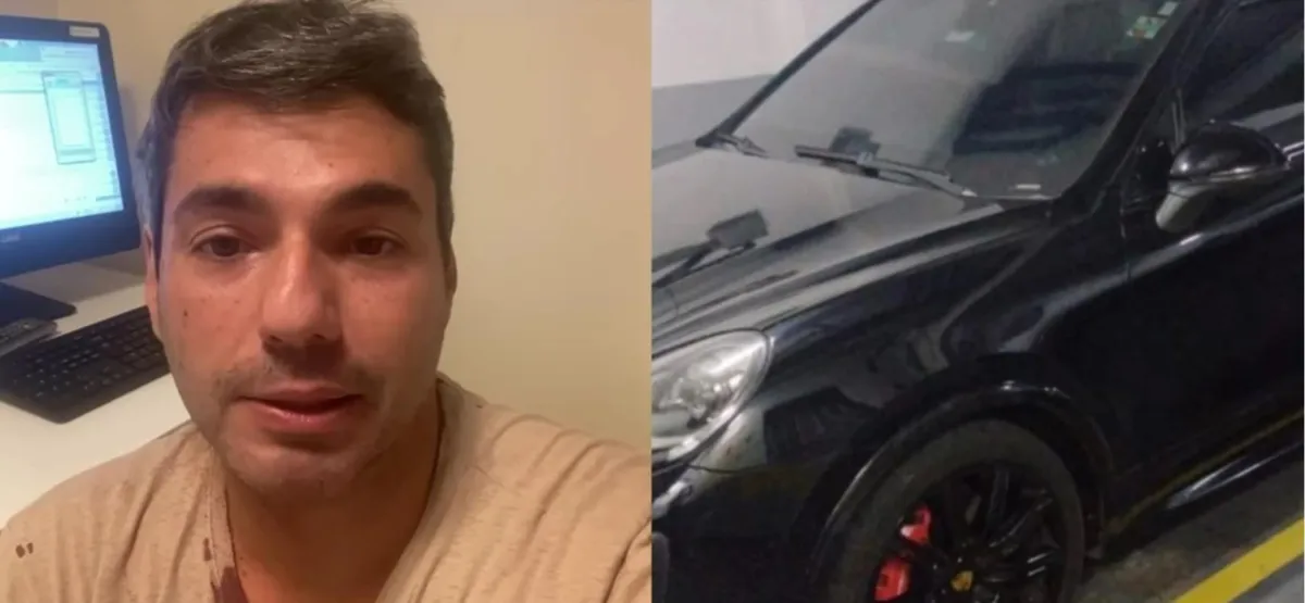 Felipe Bronze foi agredido e teve seu carro levado pelos criminosos