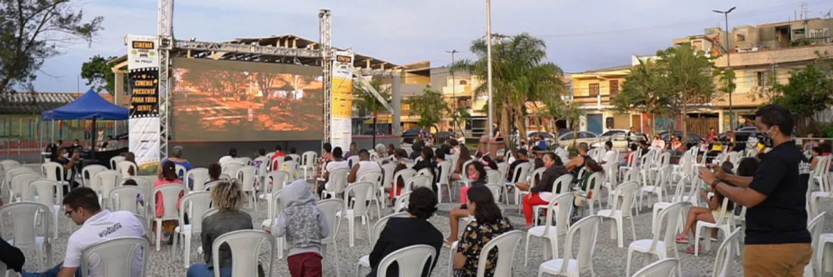 Cine SG; projeto de cinema itinerante ao ar livre, garantindo lazer, cultura e entretenimento para a população