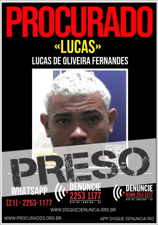 Lucas de Oliveira Fernandes foi recapturado pela polícia