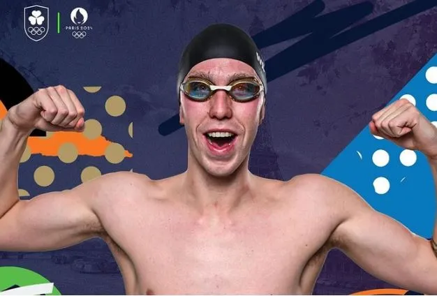 Daniel Wiffen foi medalha de ouro pela Irlanda nos Jogos de Paris 2024