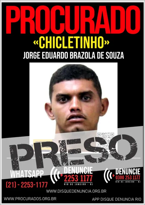 Jorge Eduardo Brazola de Souza, vulgo “Chicletinho”, de 30 anos