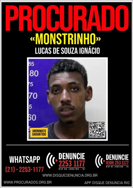 Contra Lucas Ignácio, consta um Mandado de Prisão, expedido pela Vara Criminal de Queimados, pelo crime de Homicídio Qualificado