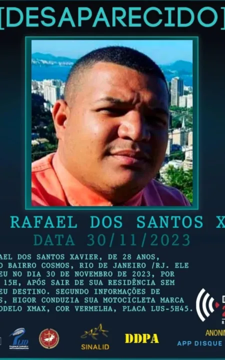 Higor Rafael desapareceu após orçar um serviço na Zona Oeste do Rio