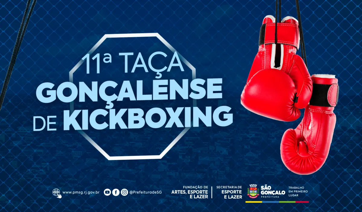 11ª Taça Gonçalense de Kickboxing acontece dia 26 de maio, no Sest/Senat, no bairro Tribobó