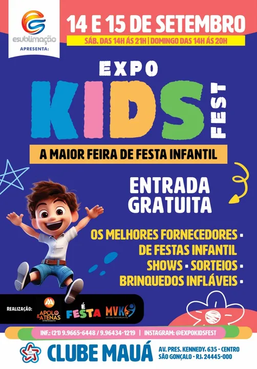 O evento contará com shows ao vivo, brinquedos infláveis e uma variedade de atrações