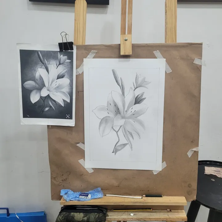 Obra de arte produzida pelos alunos do curso Espaço Educação 4.0