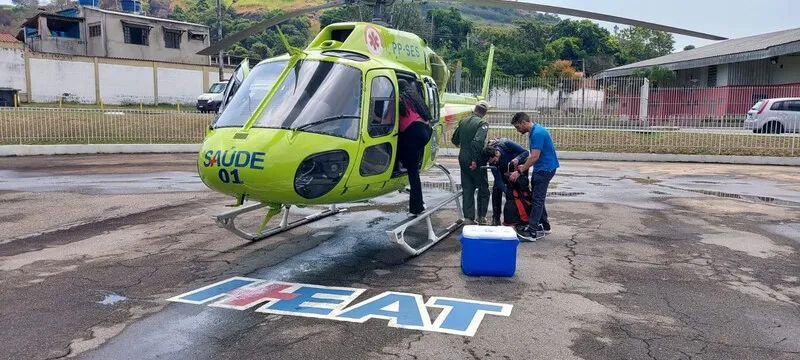 Helicóptero da Secretaria Estadual de Saúde
