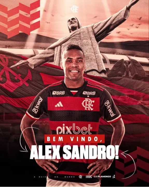 Flamengo anuncia o lateral-esquerdo Alex Sandro