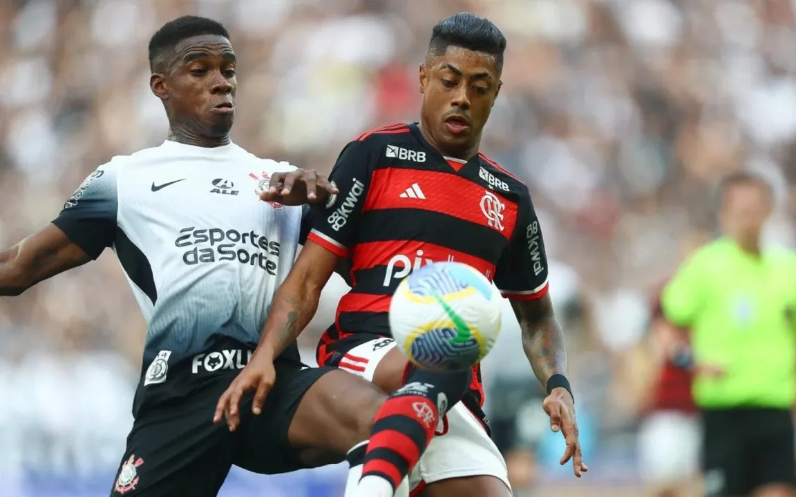 Flamengo perdeu para o Corinthians por 2 a 1